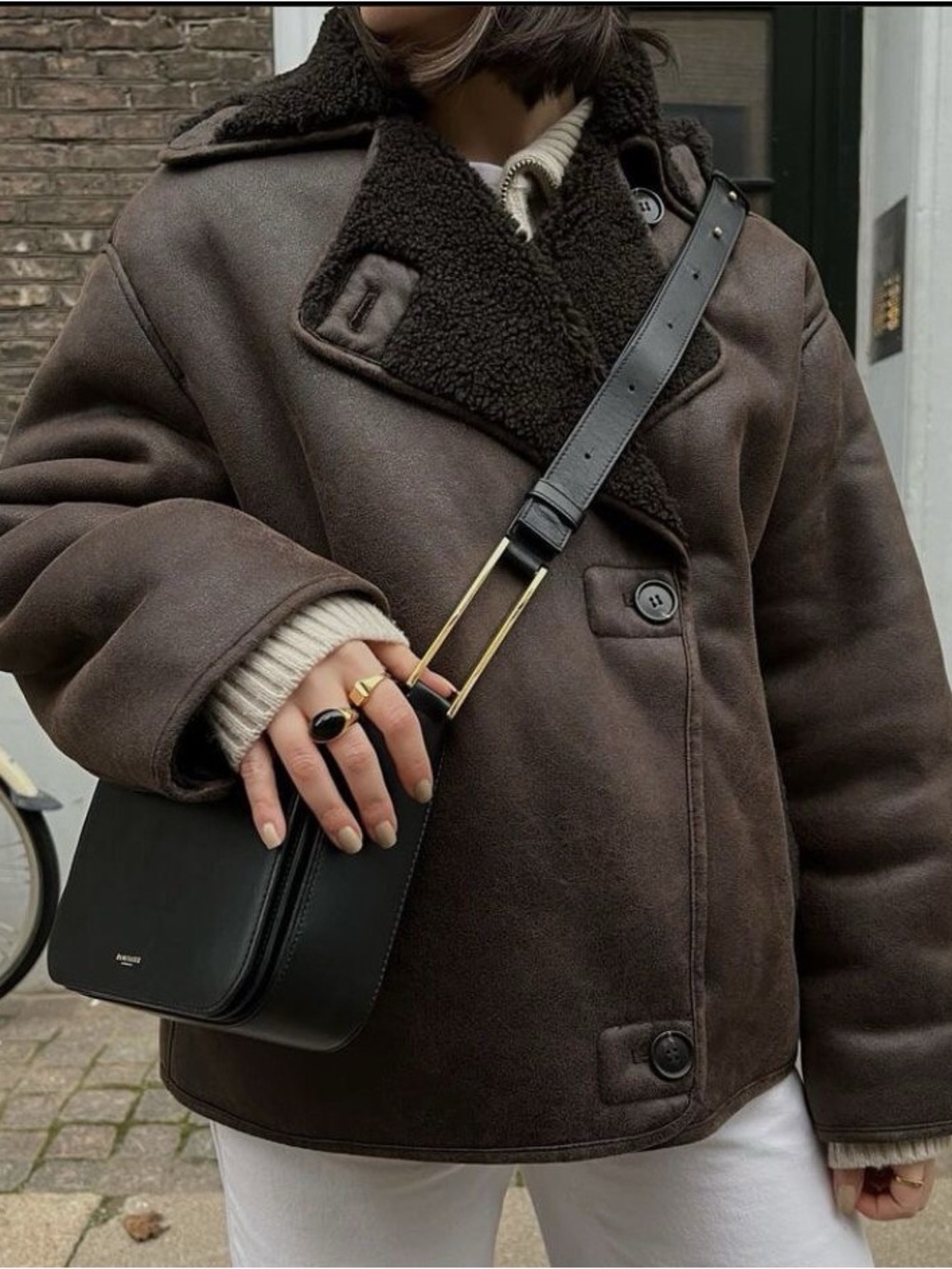 Zara Double faced jacket brown